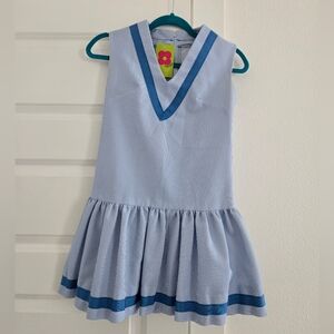 NWT Pinstripe Drop Waist Minidress Vintage Size Small